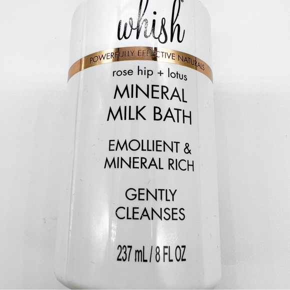 NEW Whish Rose Hip + Lotus Mineral Milk Bath 8fl oz - Picture 2 of 6